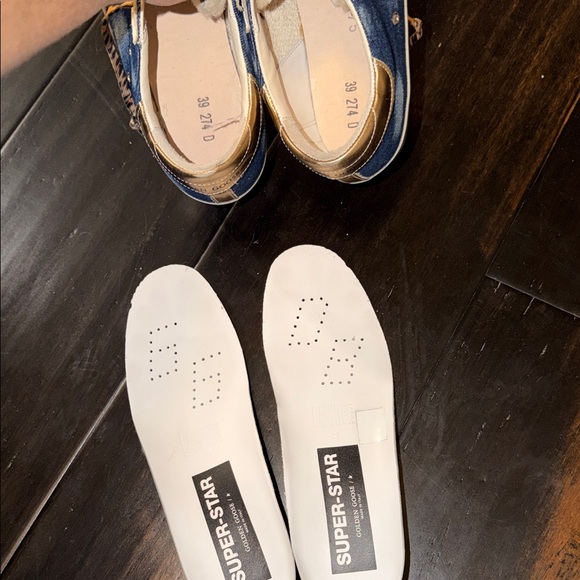 Gorgeous!! GGDB Blue Jean- White- Gold, Sherpa. Size 9. - Picture 9 of 16